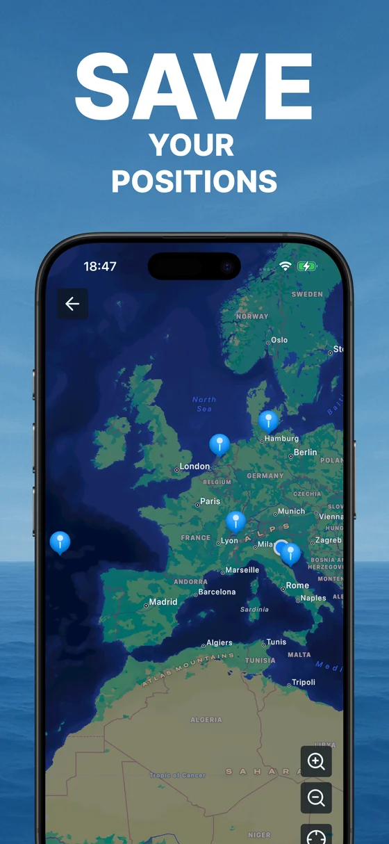 Fishers Spot app showing fishing conditions
